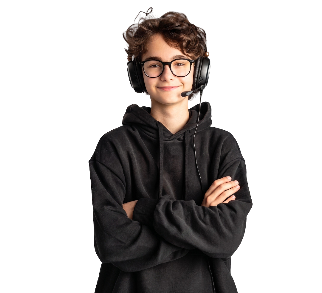 Child gaming on a PC, monitored by MyParentalControls